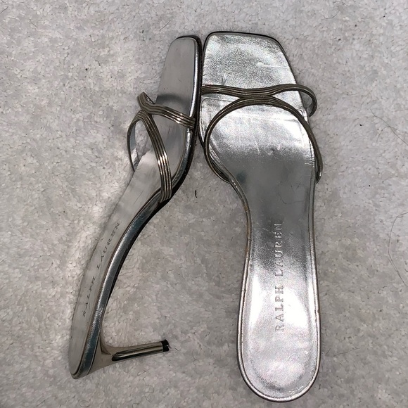 Ralph Lauren Shoes - Ralph Lauren Silver Evening Sandal